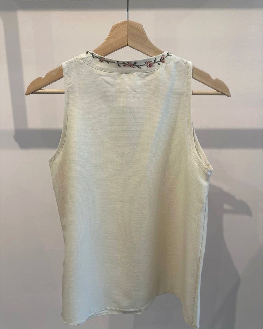 Floral Mandarin Collar back