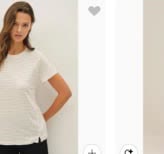Linen-Blend Striped Relaxed Tee