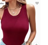 Solid Tank Top with Built-In Bra