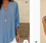 V-Neck Cotton & Linen Breathable Shirt