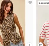 Button-Up Leopard Vest w/ Scallop Edge
