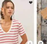 Cotton-Linen Relaxed-Fit Striped T-Shirt